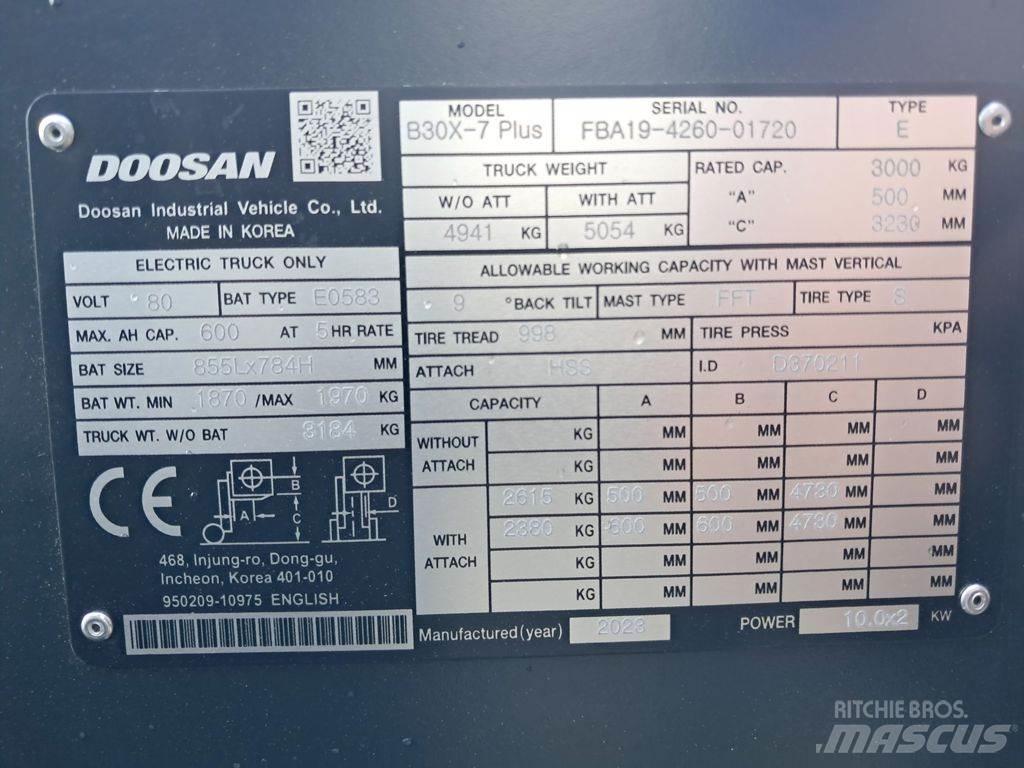Doosan B30X-7 Plus Električni viljuškari