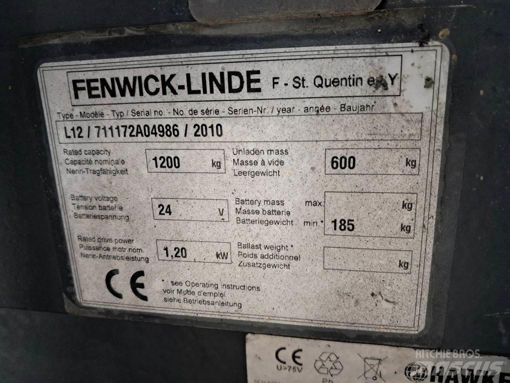 Linde L12 Ručni električni viljuškar