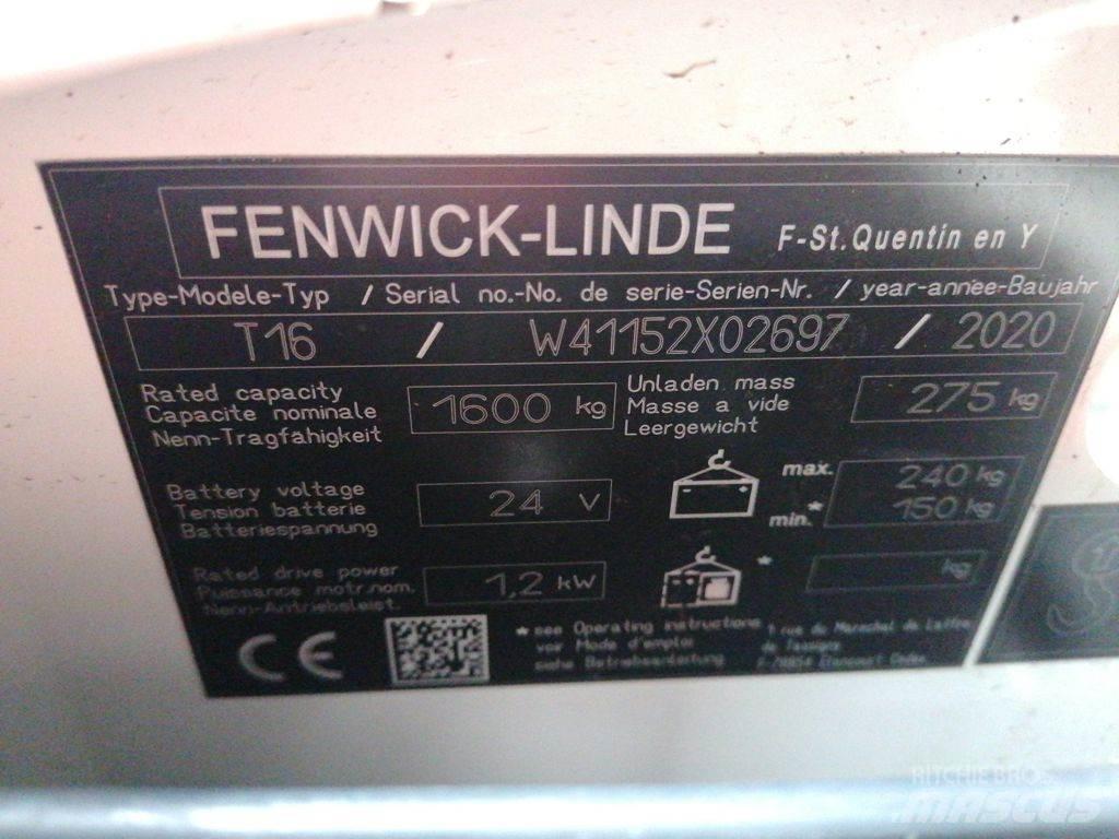 Linde T16 Nisko podizni električni viljuškar