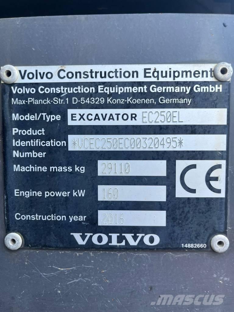Volvo EC 250 E Bageri guseničari