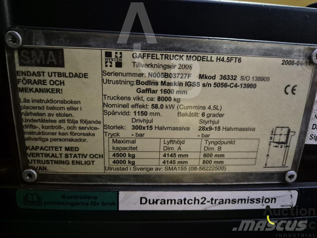 Hyster H4.5FT6 Dizelski viljuškari