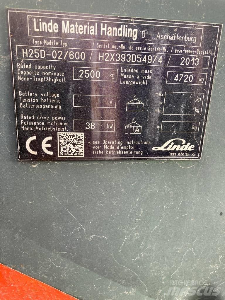 Linde H25D/600/393 Dizelski viljuškari