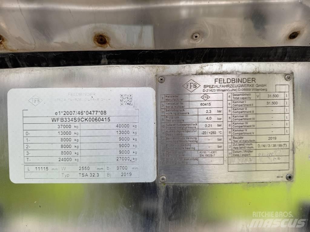 Feldbinder TSA 32.3 Prikolice za cisterne