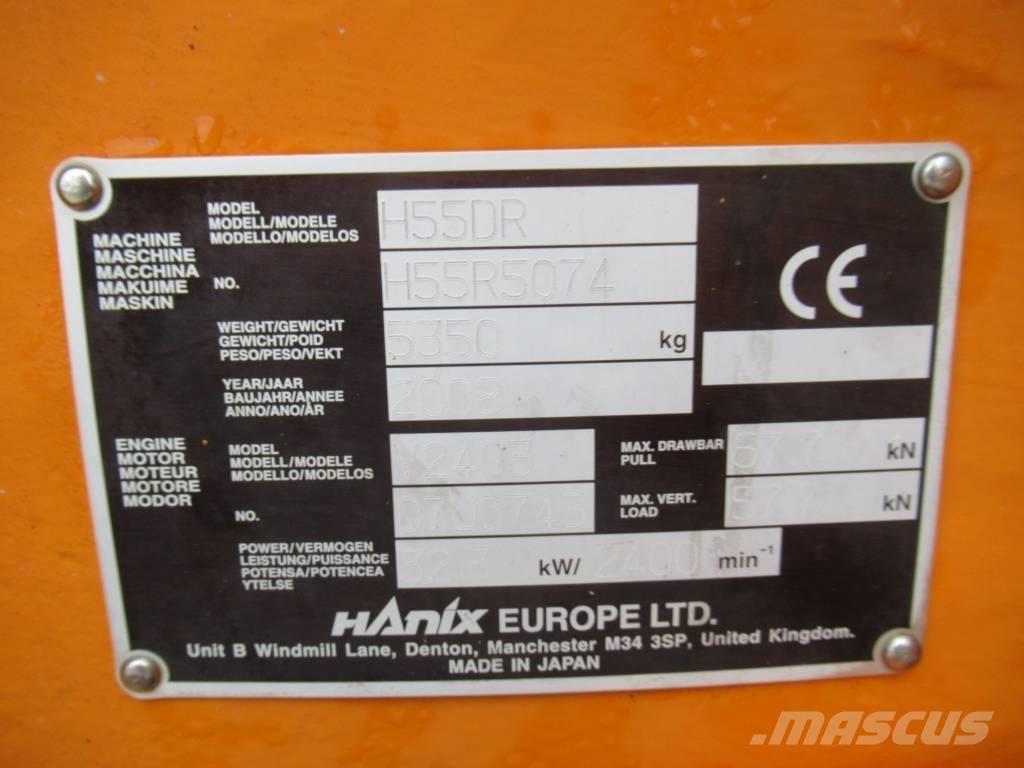 Hanix H 55 DR Mini bageri < 7t
