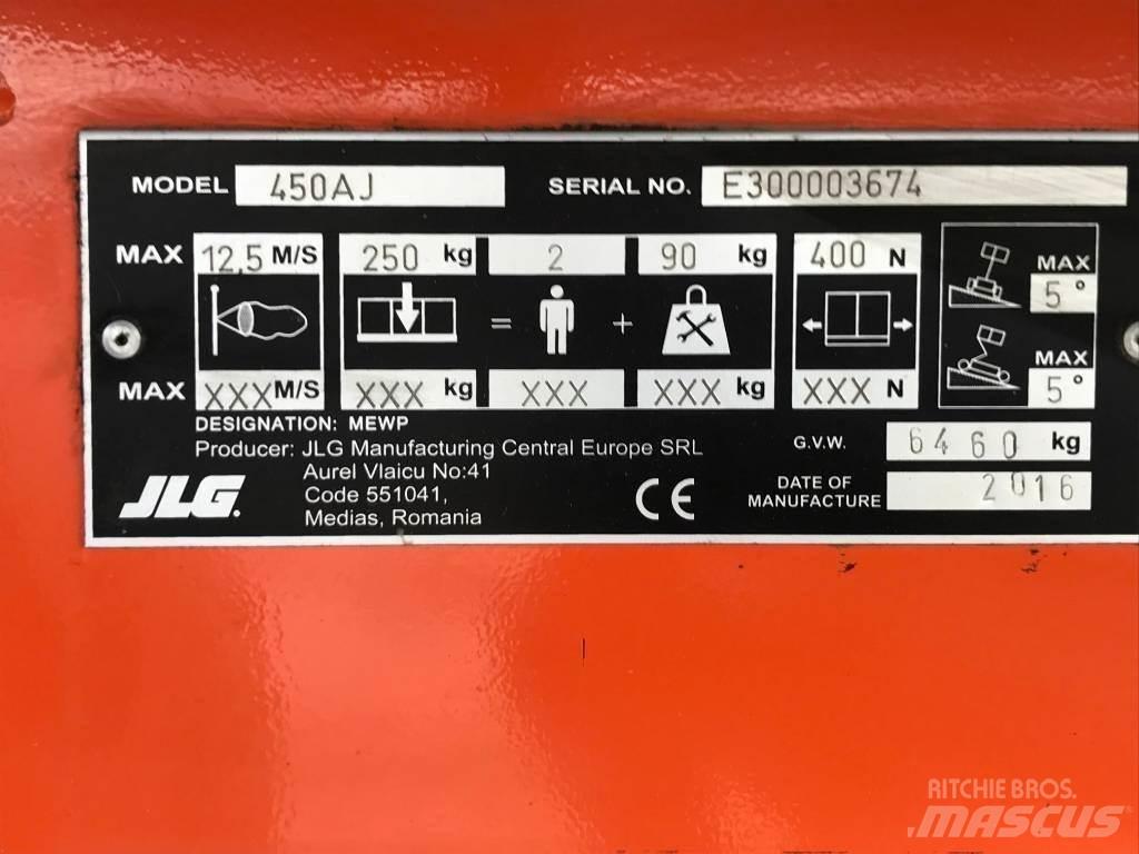 JLG 450 AJ Zglobne podizne platforme