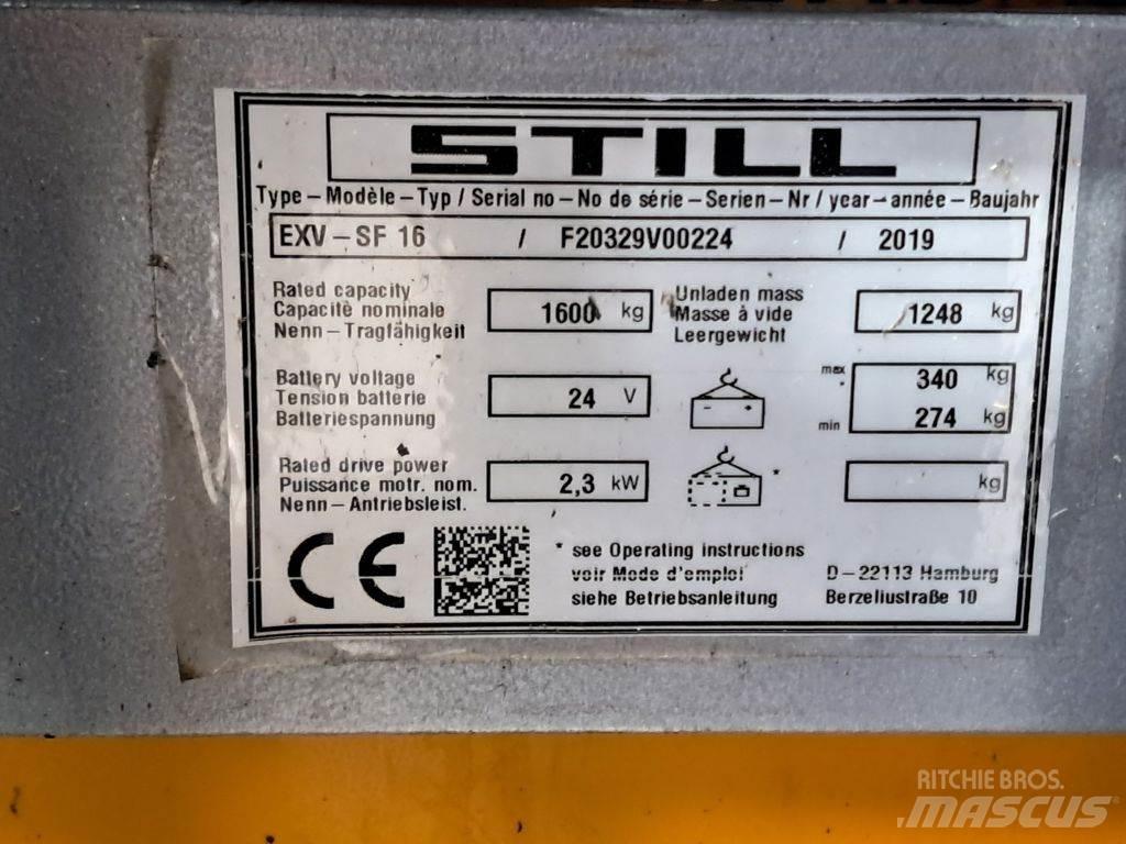 Still EXV-SF16 Ručni električni viljuškar