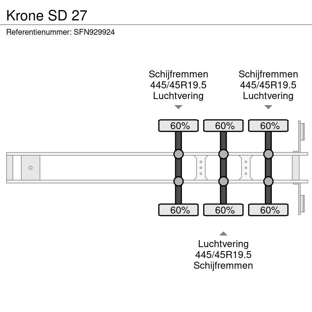 Krone SD 27 Poluprikolice sa otvorenim sandukom