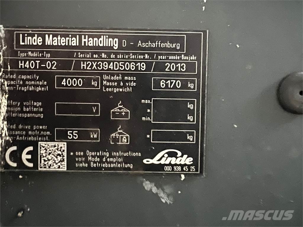 Linde H40T-02 Plinski viljuškari