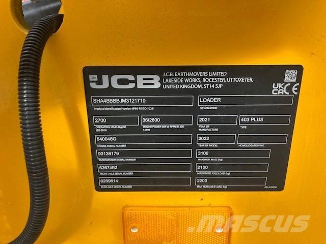 JCB 403 plus Mini utovarivači