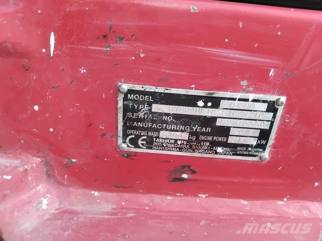 Takeuchi TB290 Mini bageri < 7t