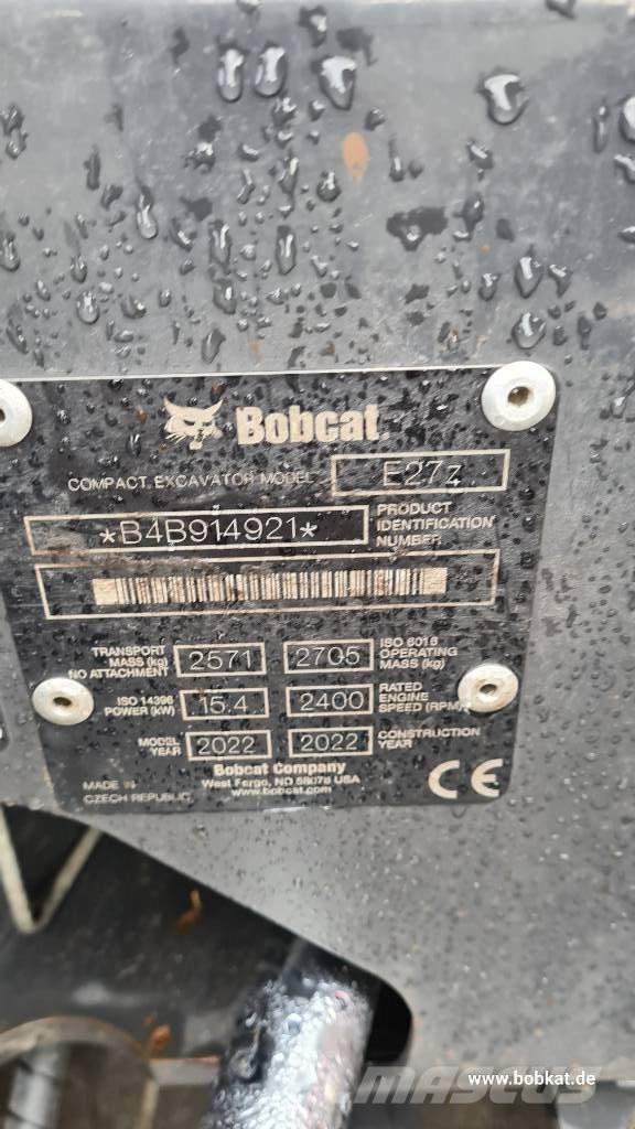 Bobcat E 27z Mini bageri < 7t