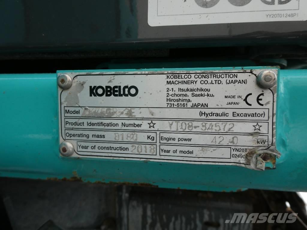 Kobelco SK 75 SR-3E Midi bageri 7t – 12t
