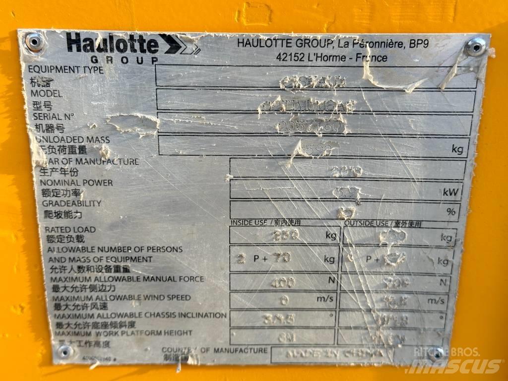 Haulotte OPTIMUM 8 Makazaste platforme