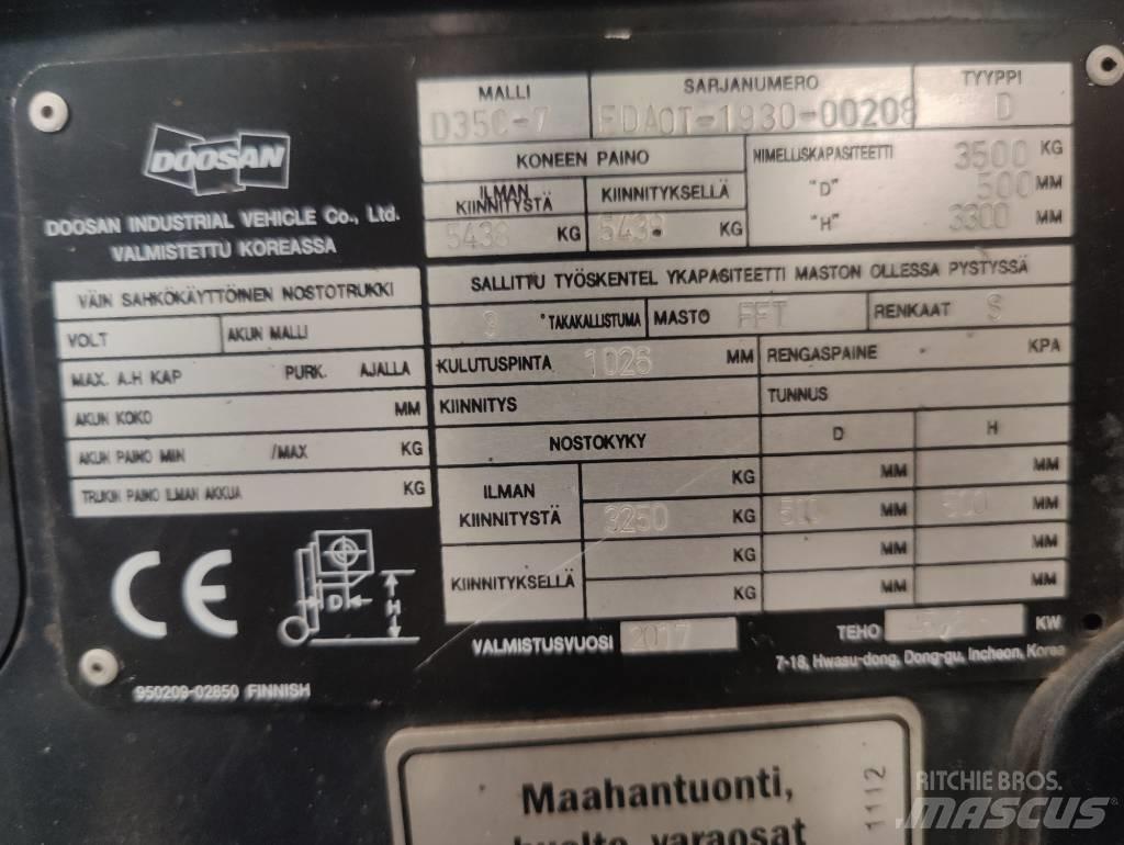 Doosan D 35 C-7 Dizelski viljuškari