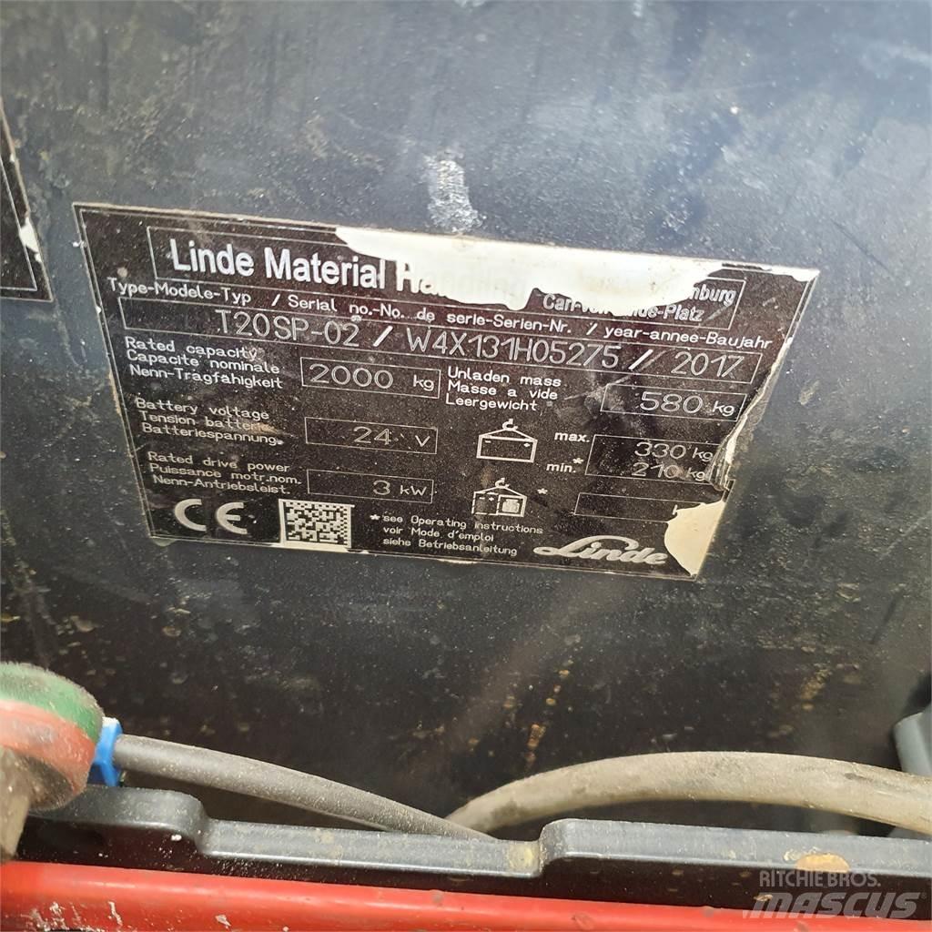 Linde T20SP kurz Nisko podizni električni viljuškar
