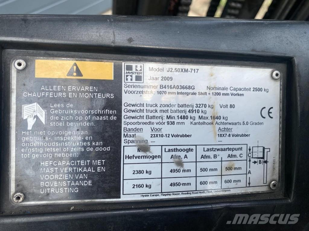 Hyster J2.50XM Električni viljuškari