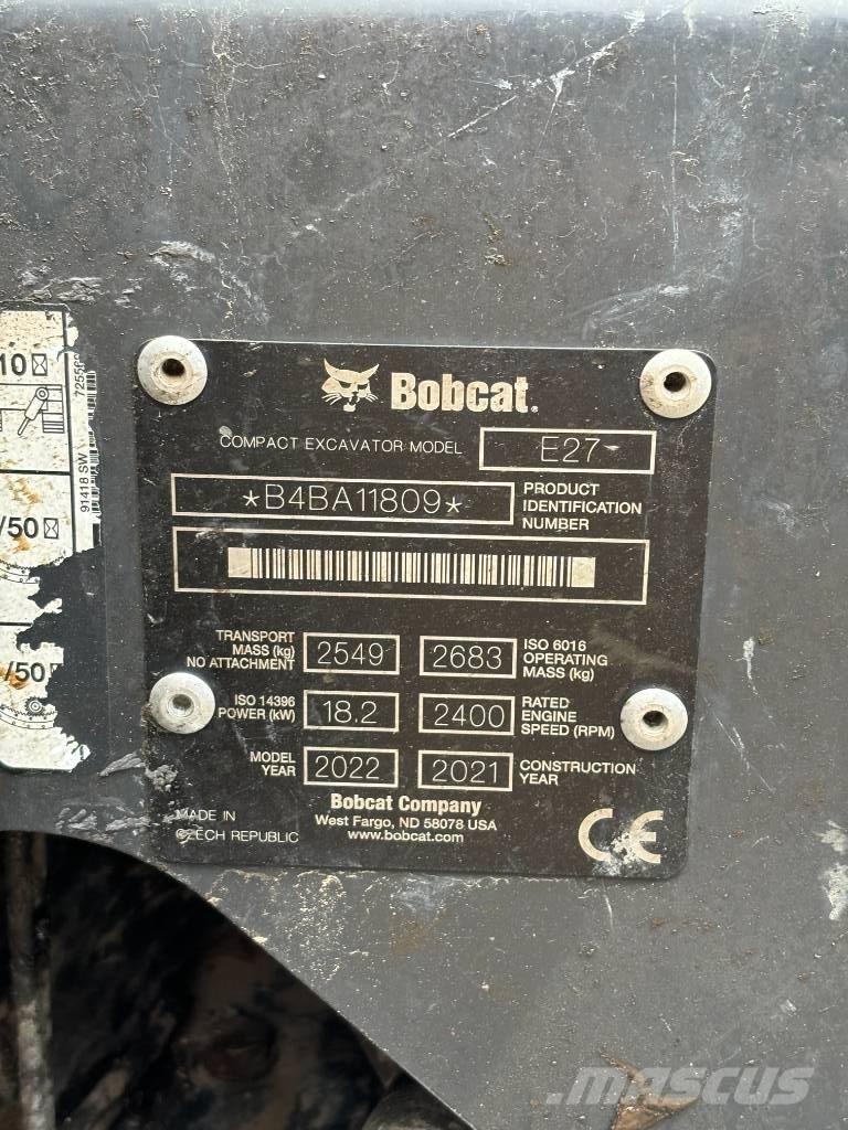 Bobcat E 27 Mini bageri < 7t