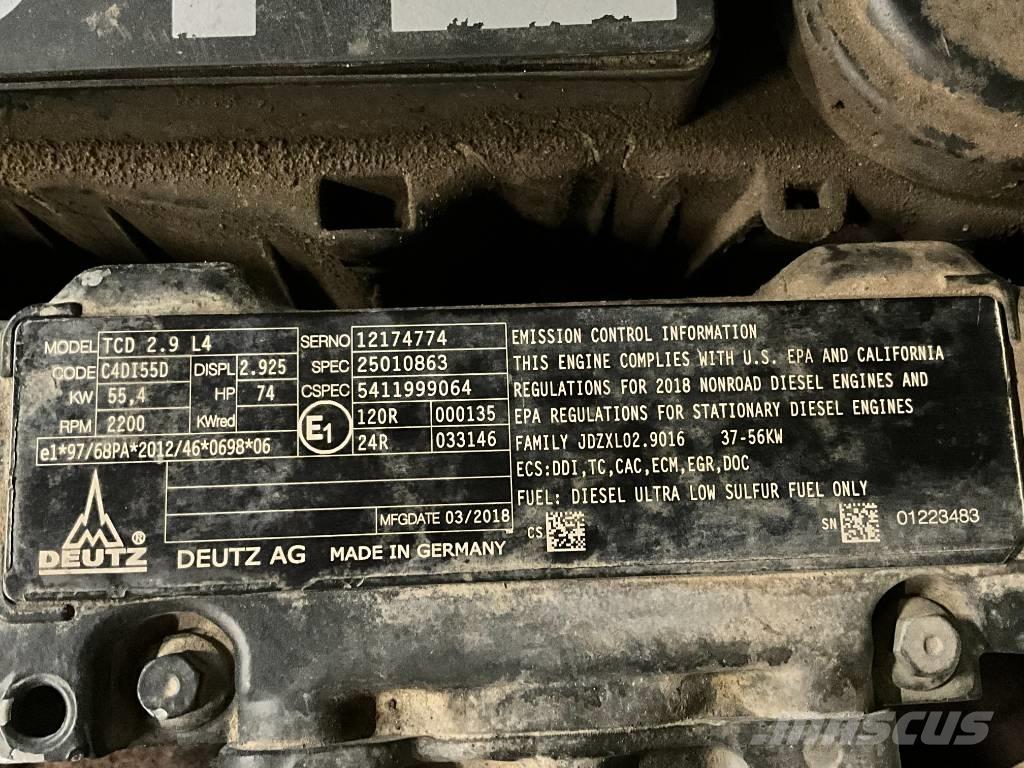 Yanmar B 75 W Bageri točkaši