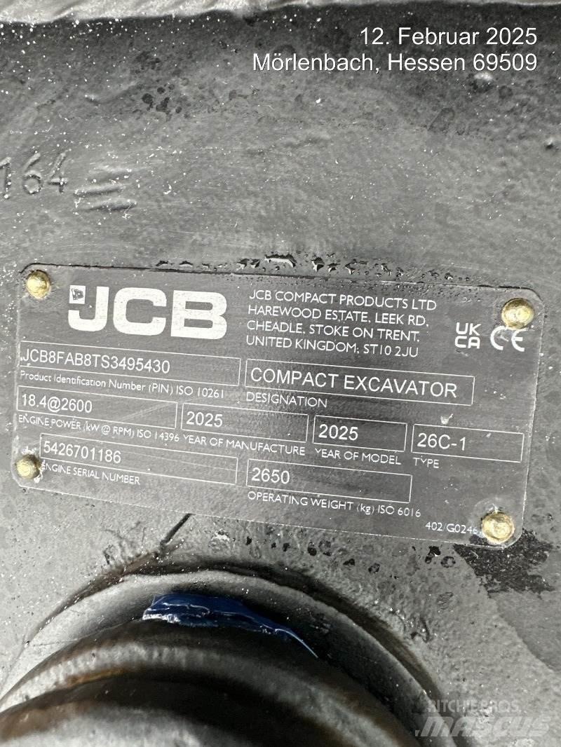 JCB 26C-1 Mini bageri < 7t