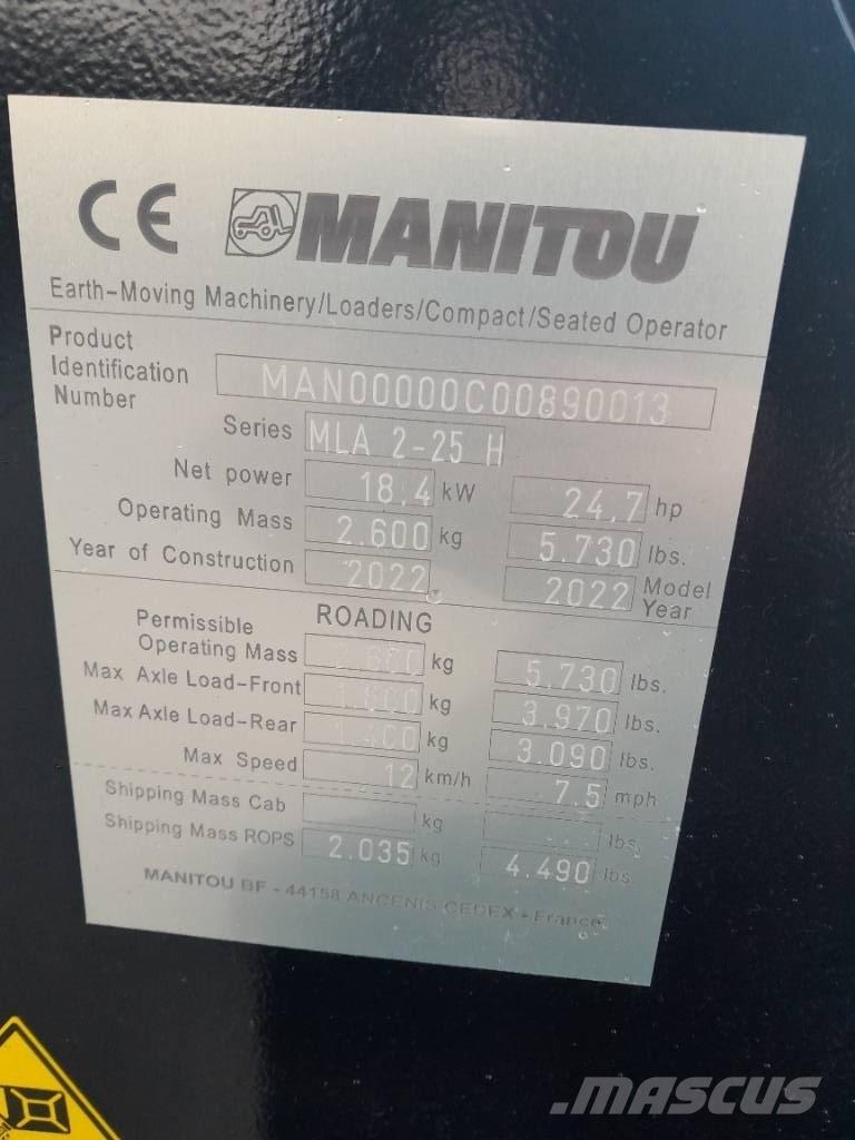 Manitou MLA 2-25 Višenamenski utovarivači