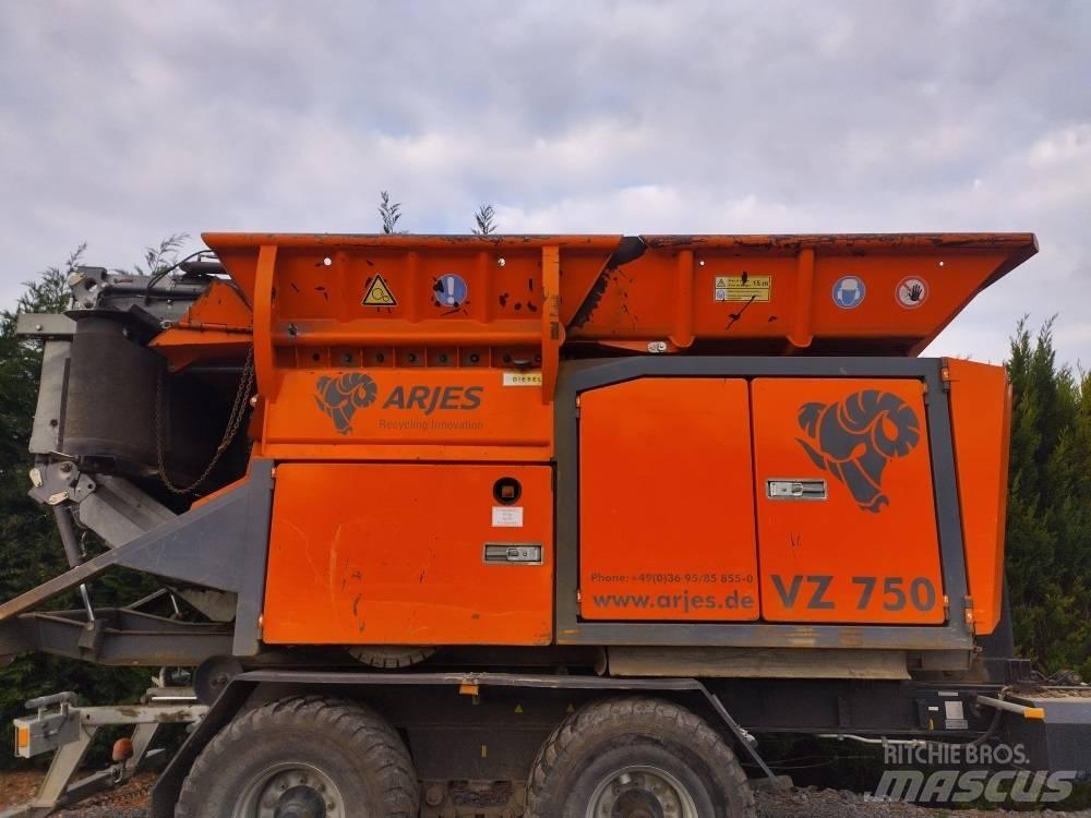 Arjes VZ 750 Mašine za uništavanje otpada