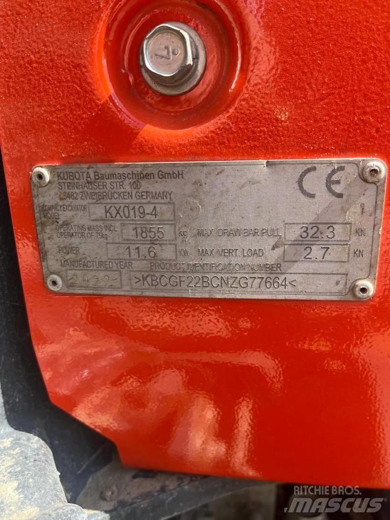 Kubota KX 019-4 Mini bageri < 7t