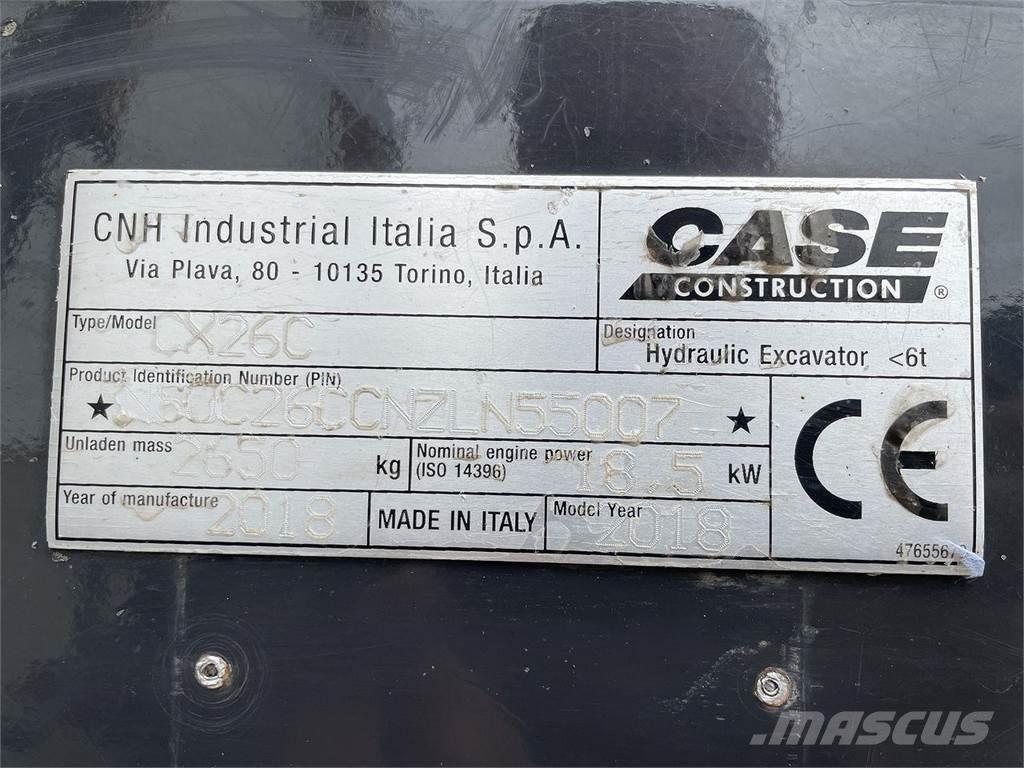CASE CX26C Bageri točkaši