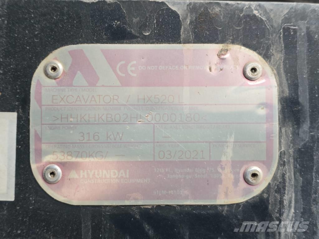 Hyundai HX 520 L Bageri guseničari