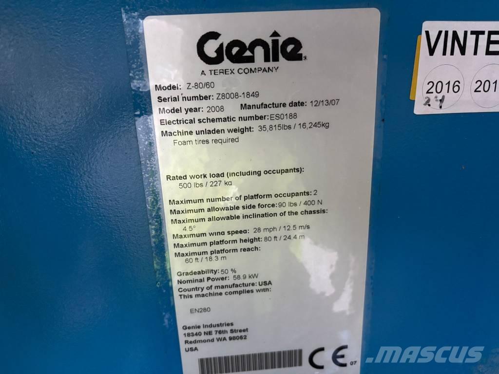 Genie Z 80/60 Zglobne podizne platforme