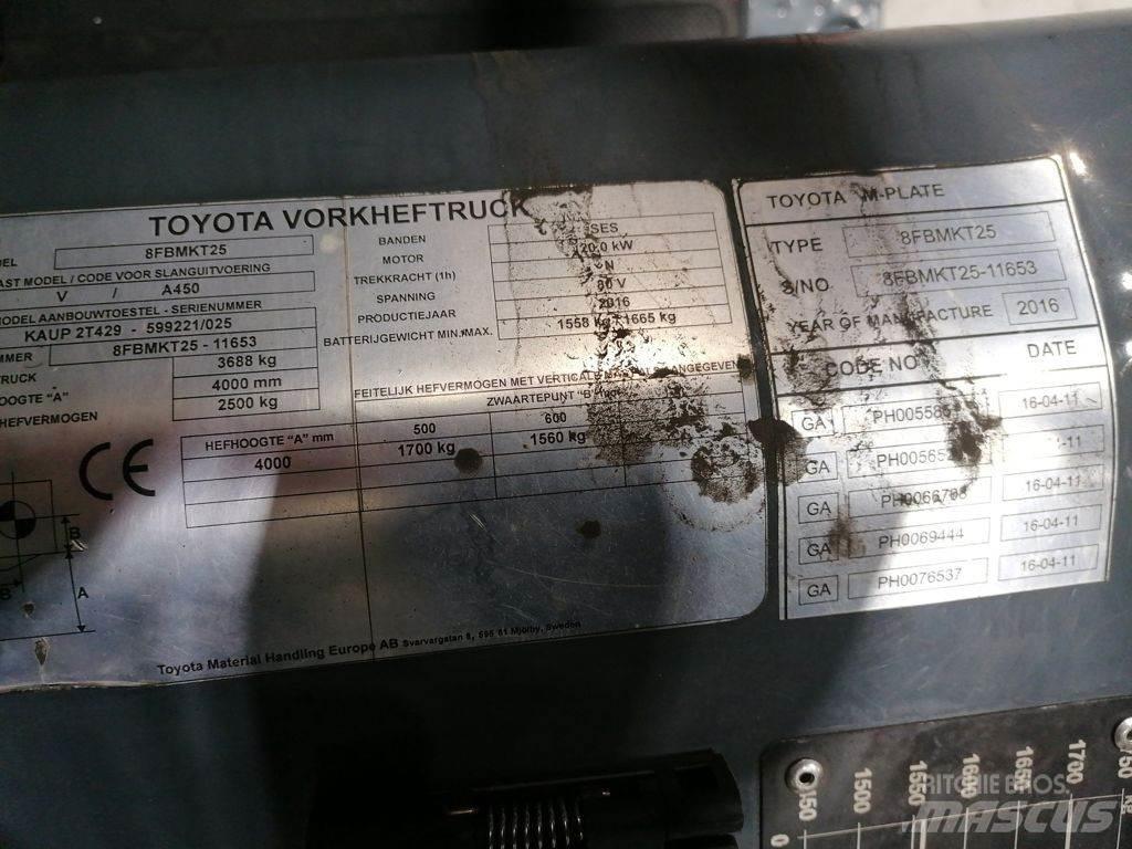 Toyota 8FBMKT25 Električni viljuškari