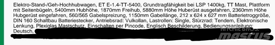 Crown ET40001.4 Ručni paletni viljuškari