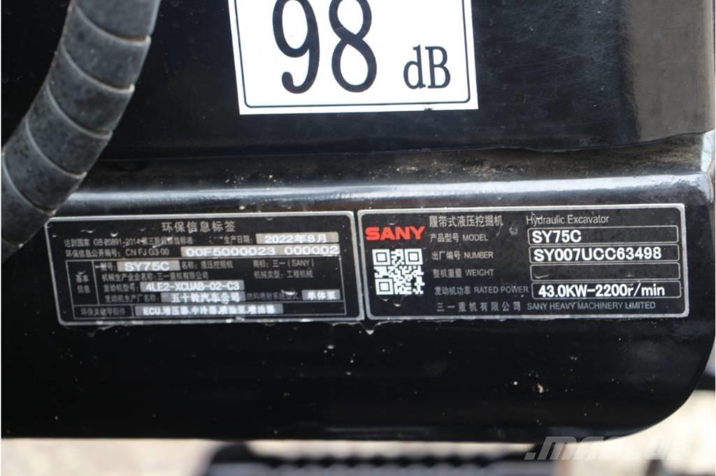 Sany sy75 Bageri guseničari