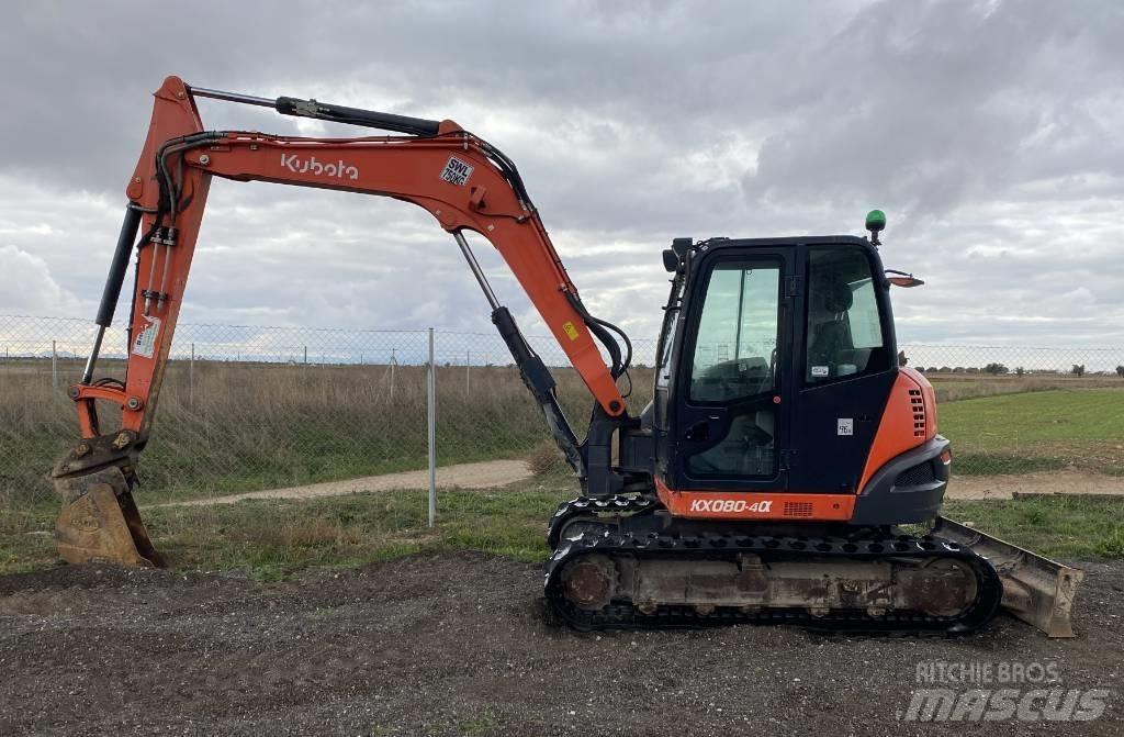 Kubota KX 080-4 Midi bageri 7t – 12t