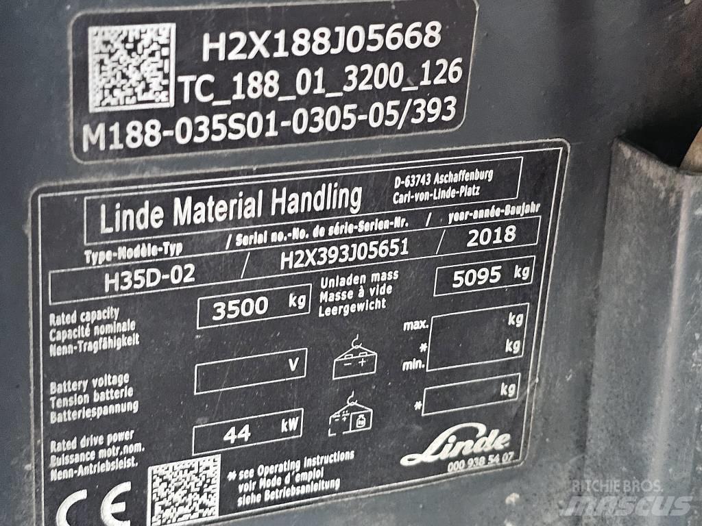 Linde H35D-02 Dizelski viljuškari