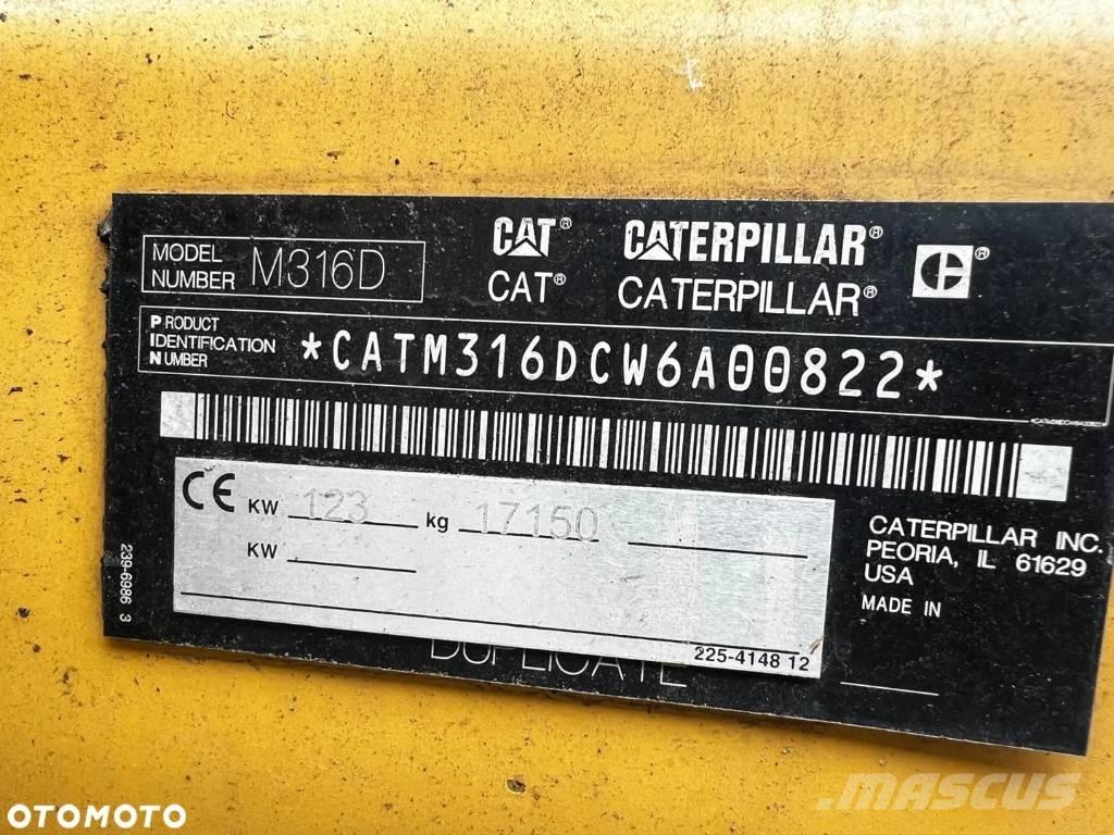 CAT M 316 D Bageri točkaši