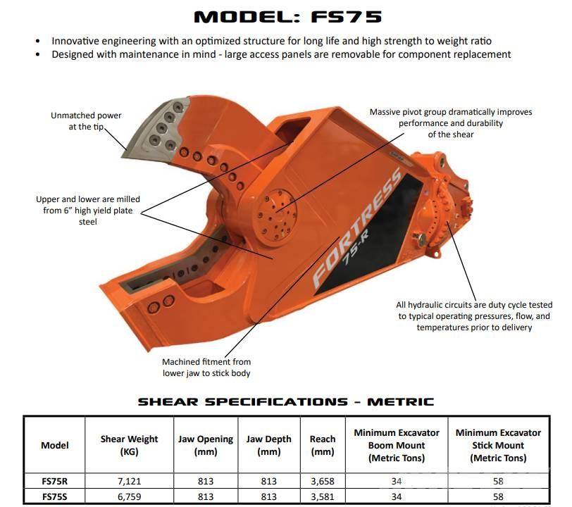  Fortress FS75 Drobilice za građevinarstvo