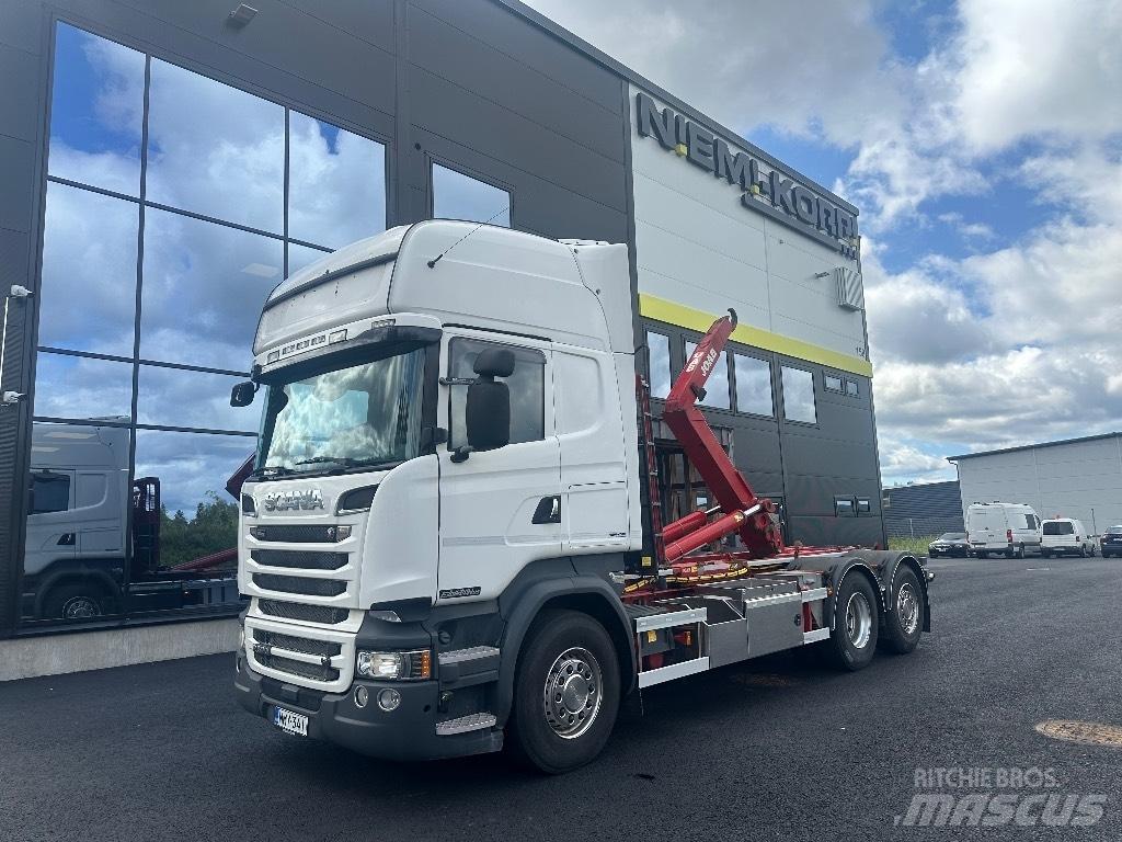 Scania R520 6x2*4 Rol kiper kamioni sa kukom za podizanje tereta