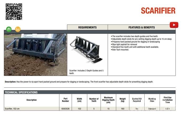 Bobcat Scarifier Ostale industrijske mašine