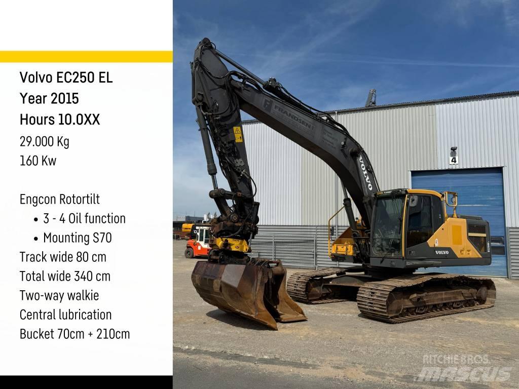 Volvo EC 250 EL Bageri guseničari
