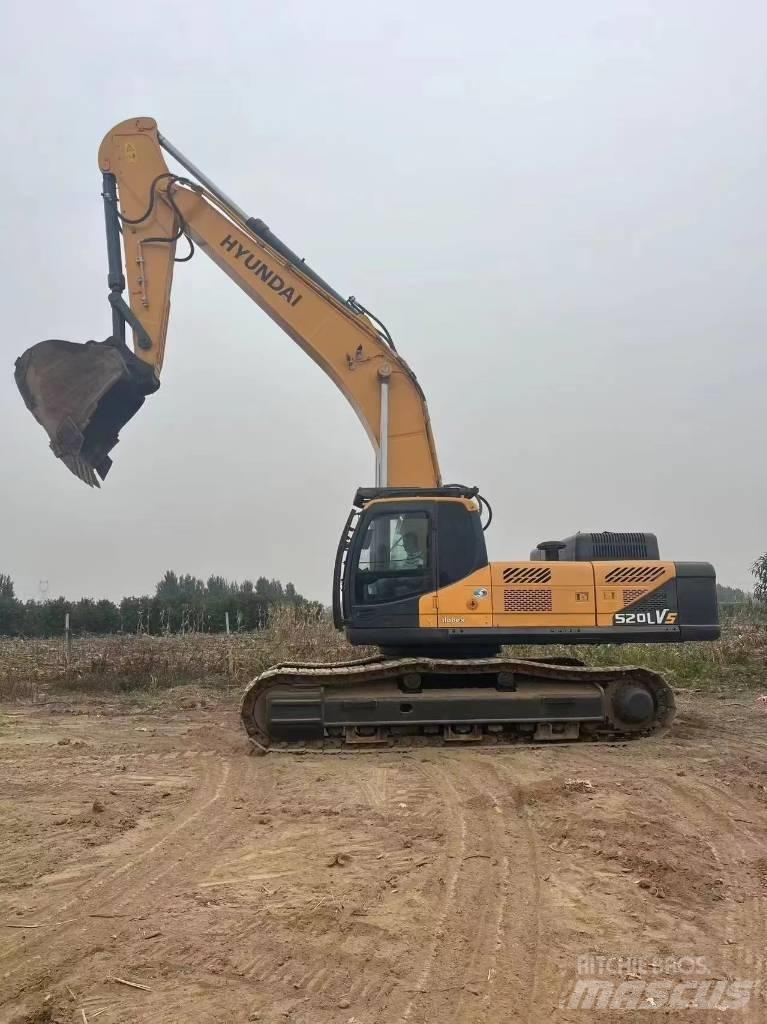 Hyundai Robex 520 VS Bageri guseničari