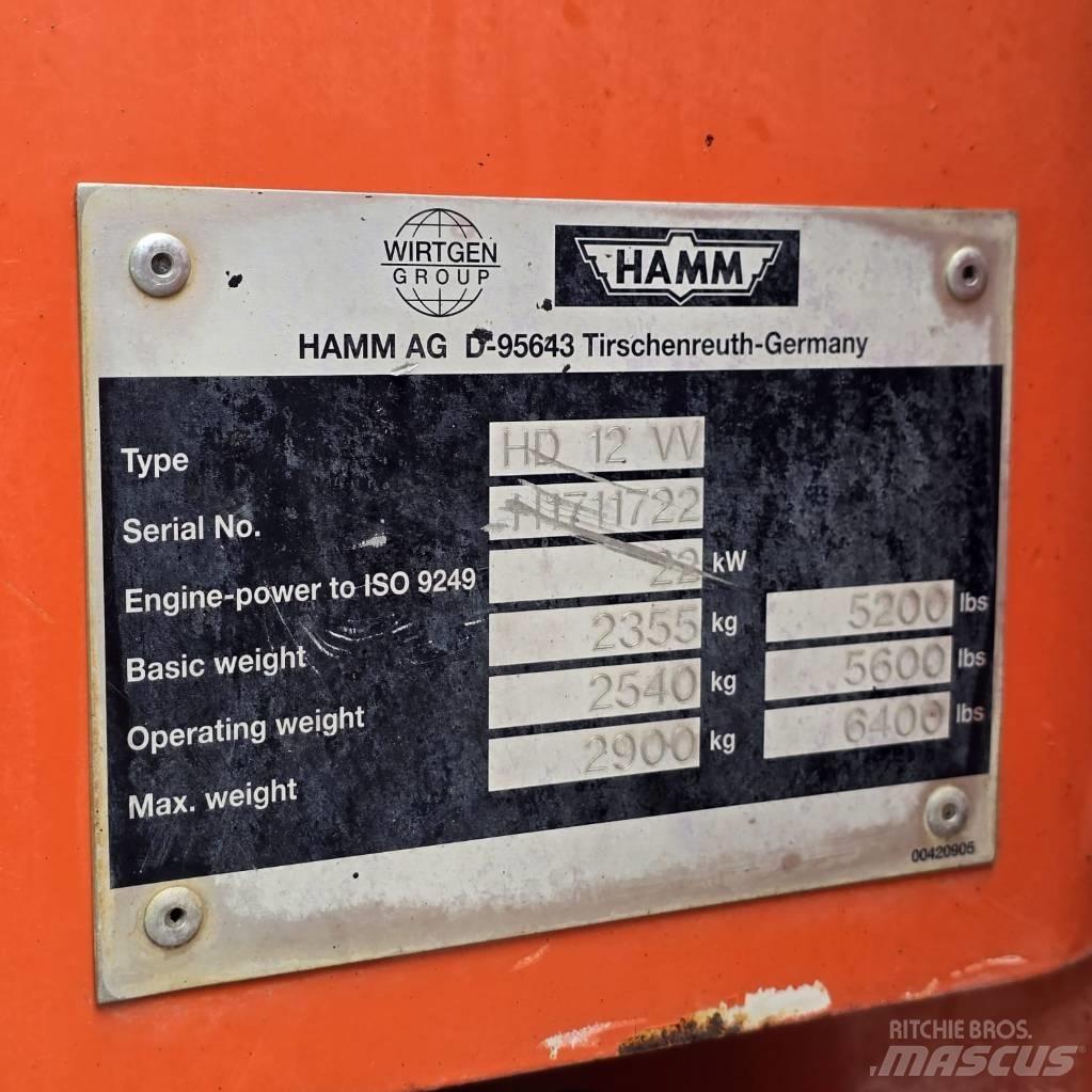 Hamm HD 12 VV Valjci sa duplim bubnjem