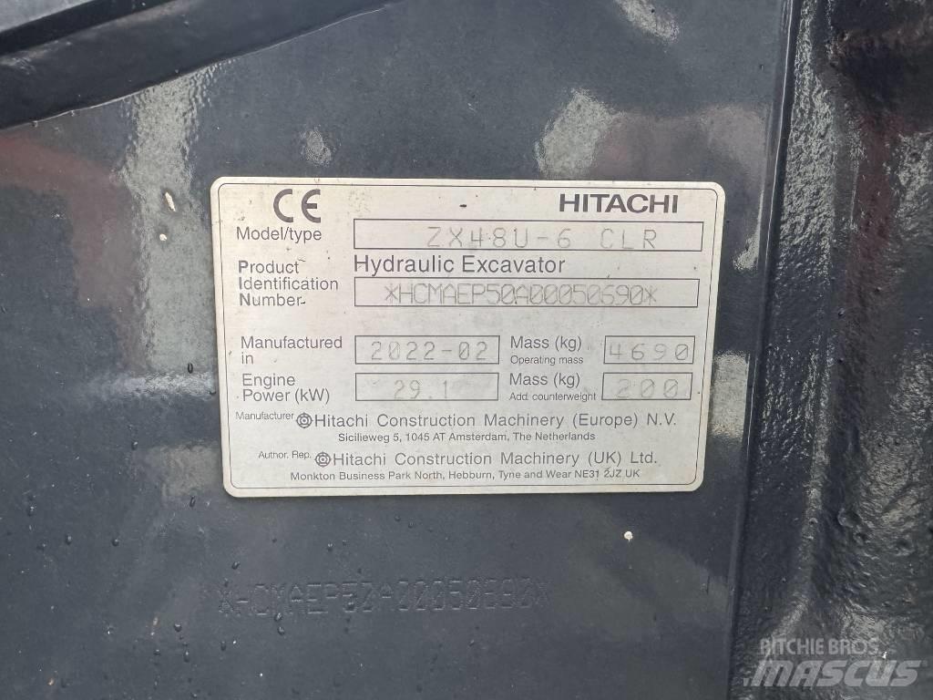Hitachi ZX 48 U-6 Mini bageri < 7t