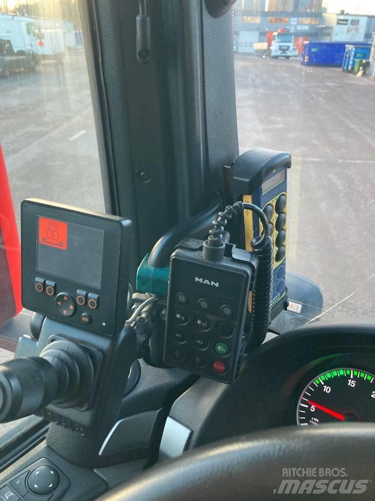 MAN TGS 26.460 LL Rol kiper kamioni sa kukom za podizanje tereta
