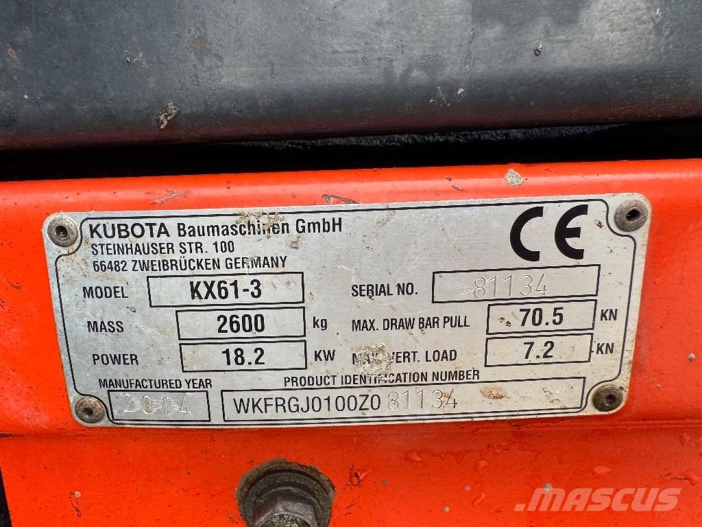Kubota KX 61-3 Mini bageri < 7t