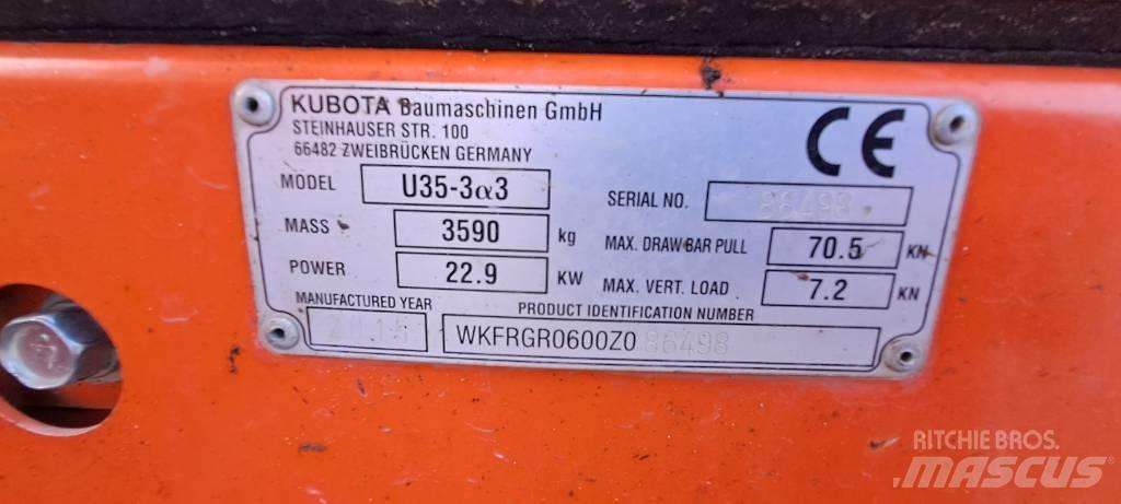 Kubota U35-3A3 Mini bageri < 7t