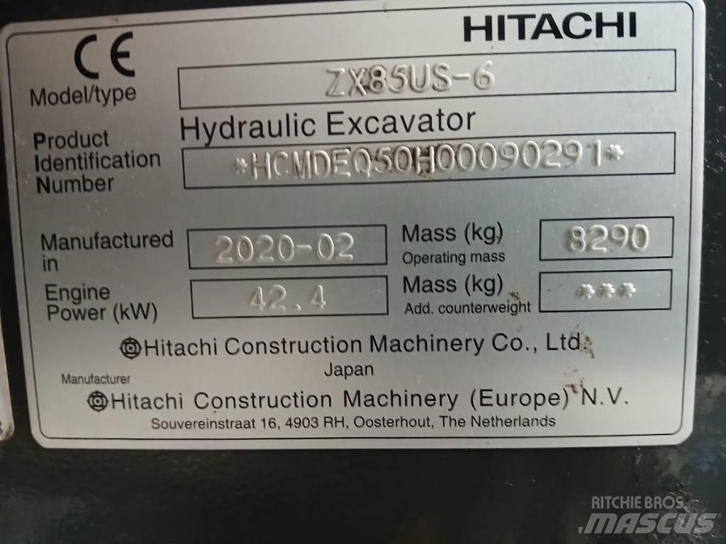 Hitachi ZX 85 US-6 Midi bageri 7t – 12t