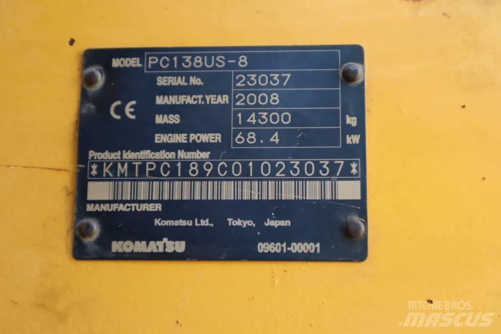 Komatsu PC138US-8 Bageri guseničari