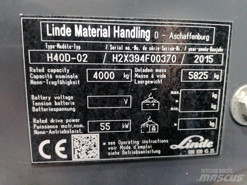 Linde H40D-02 Dizelski viljuškari