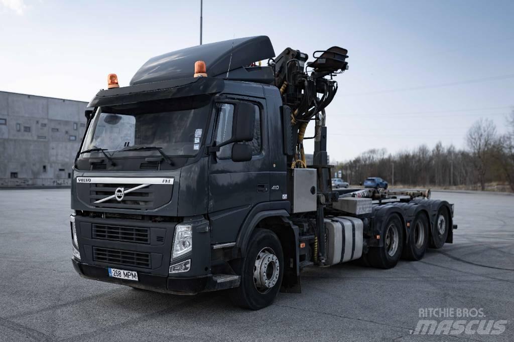 Volvo FM 410 Rol kiper kamioni sa kukom za podizanje tereta