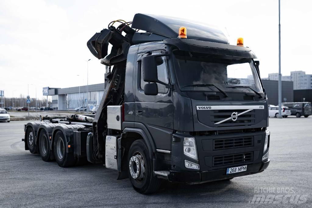 Volvo FM 410 Rol kiper kamioni sa kukom za podizanje tereta